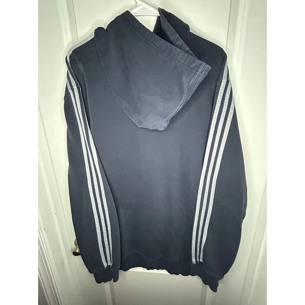 Vintage Y2k Adidas Full Zip Striped Hoodie Jacket Mens Size XL No Flaws‎
